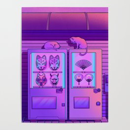 Neon Vending Machines Poster