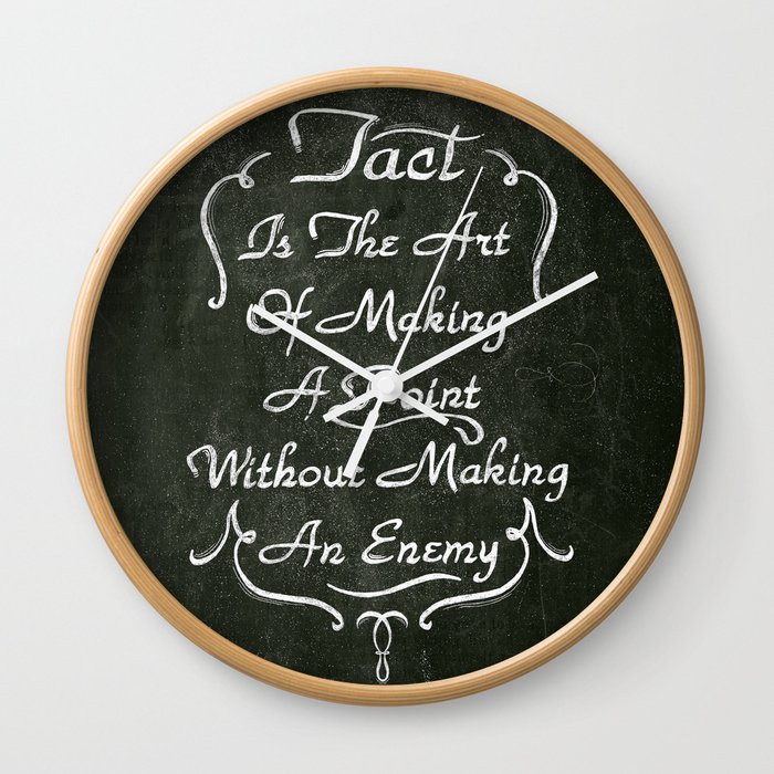 Lettering 001 Wall Clock
