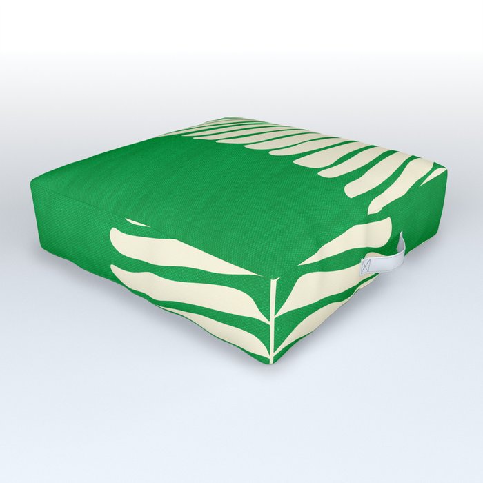 JAZZ FERNS 04 | Pine Green Matisse Edition Outdoor Floor Cushion
