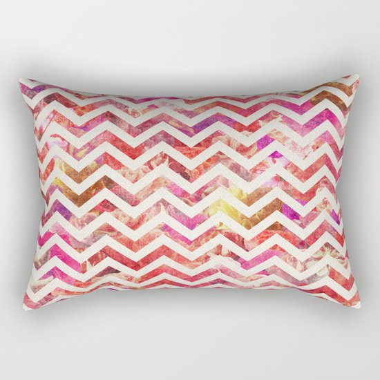 FLORAL CHEVRON Rectangular Pillow
