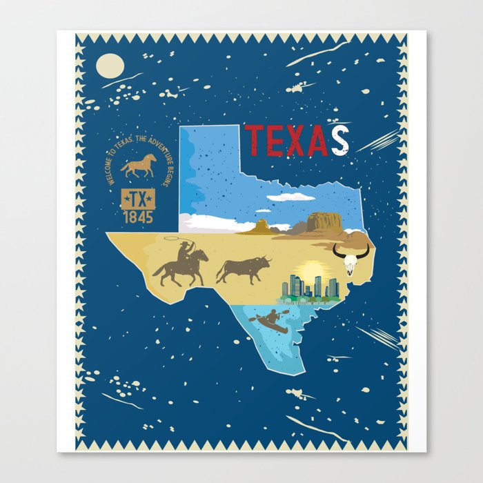 Texas adventure Canvas Print