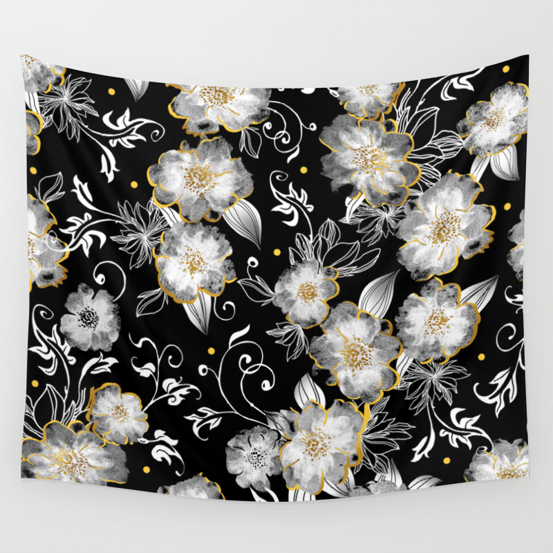 Vintage Floral Pattern 29 Wall Tapestry By Cali Zinnia Society6