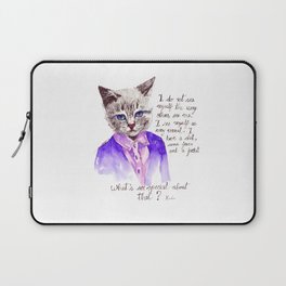 Fashion Mr. Cat Karl Lagerfeld and Chanel Laptop Sleeve