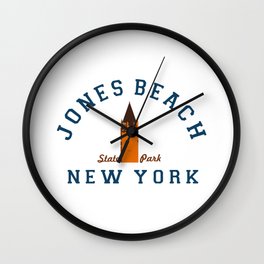 Jones Beach - New York. Wall Clock | Jonesbeachstatepark, Graphicdesign, Longisland, Jonesbeachboardwalk, Newyorkbeaches, Jonesbeach, Nassaucounty 