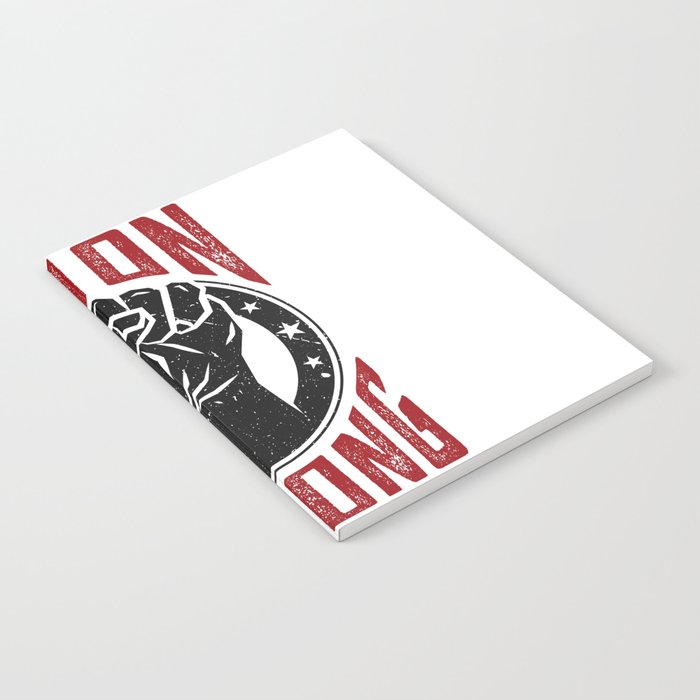 Union Strong Pro Labor Union Worker Protest Light Notebook
