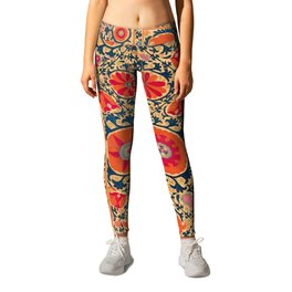 Kermina Suzani Uzbekistan Print Leggings