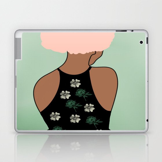 Woman At The Meadow 11 Laptop & iPad Skin