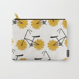 Flower Powered Bike Yellow Daisy Carry-All Pouch