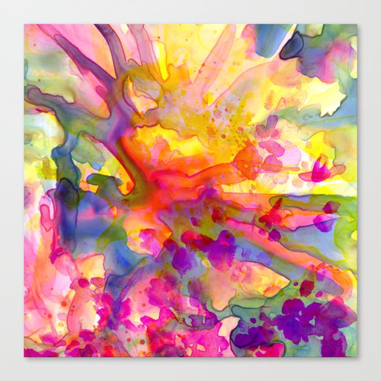 floral explosion Canvas Print