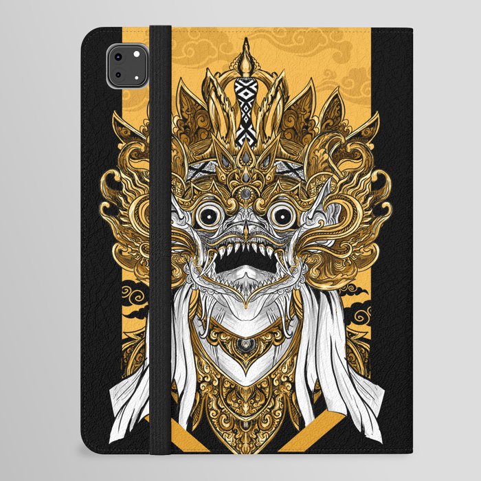Balinese Golden Dragon Barong iPad Folio Case
