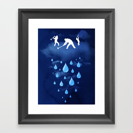 Right as Rain Framed Art Print