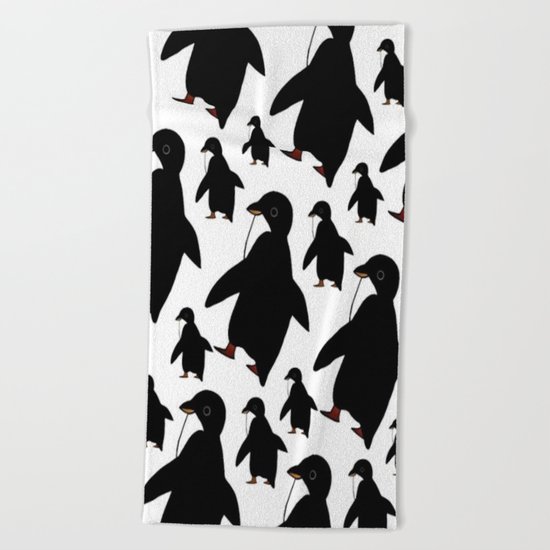 penguin-54 Beach Towel