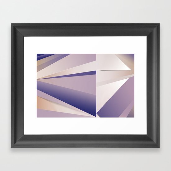 Purple Glam Framed Art Print