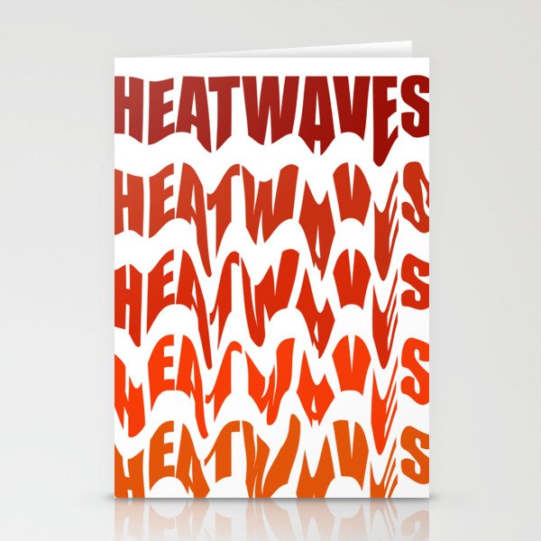 Heatwaves Stationery Cards