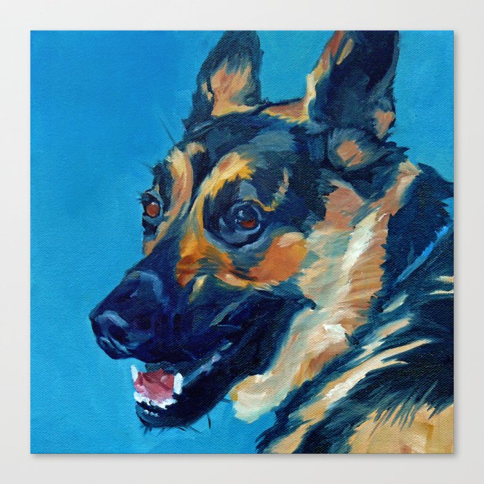 Baron the German Shepherd Canvas Print