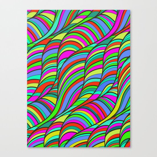 waves of colors Canvas Print