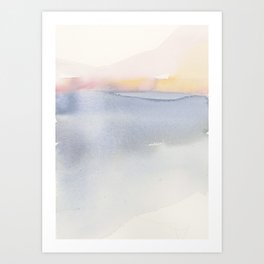 In Dreams 14 - Abstract Watercolor Ocean  Art Print