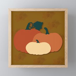 Harvest Pumpkins Framed Mini Art Print