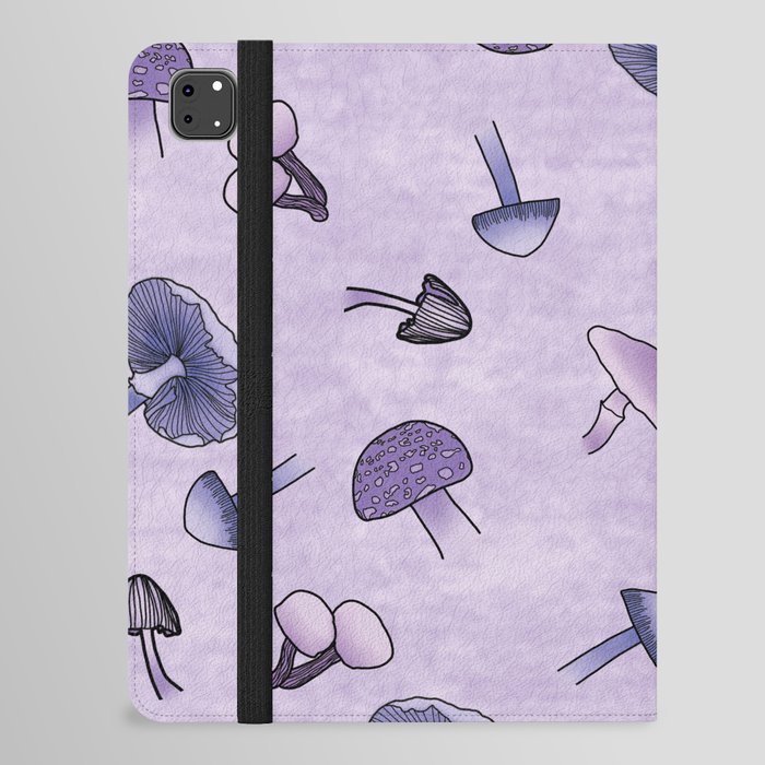 Joyful Purple Mushrooms iPad Folio Case