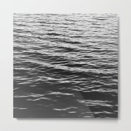 Grain over calm water Metal Print | Photo, Black and White 
