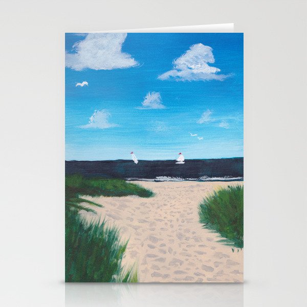 Sand Path to the Beach at the Cape Stationery Cards