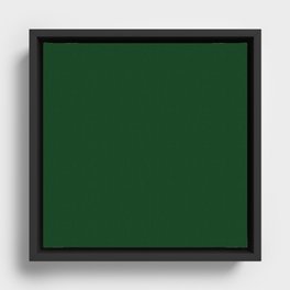 Pine Green Framed Canvas