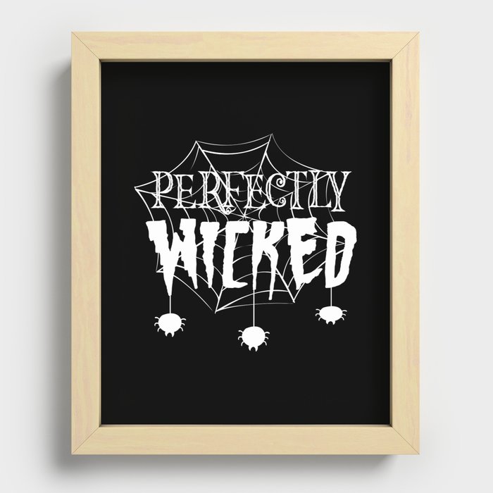 Perfectly Wicked Cool Halloween Recessed Framed Print