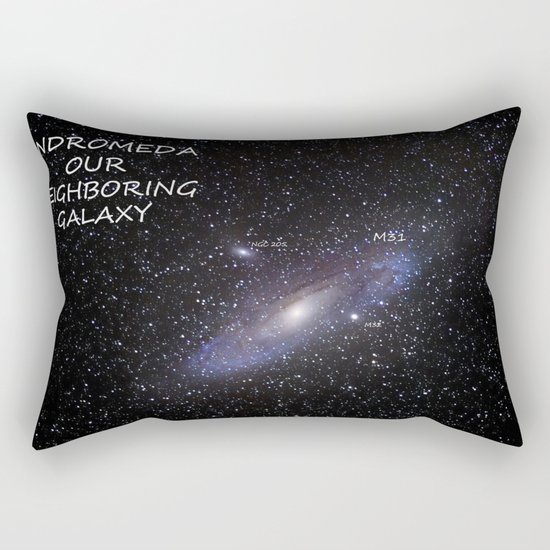 Galaxy Andromeda Rectangular Pillow