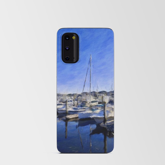 Boats on the Blue Water Bay Android Card Case