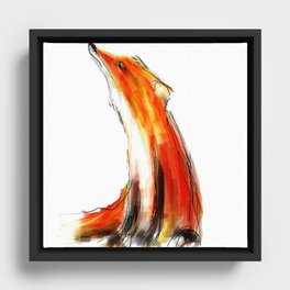 Wise Fox Framed Canvas
