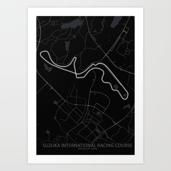 Suzuka International Racing Course, Suzuka Circuit Art Print