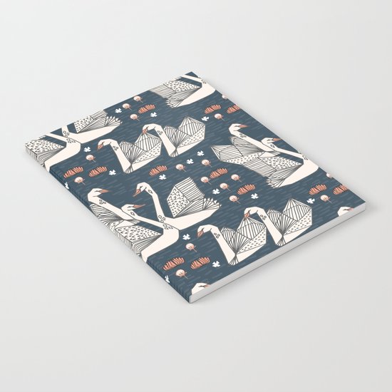 Origami Swans by Andrea Lauren Notebook
