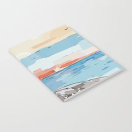 Lighthouse Sea Ocean Cue Watercolor Coast Notebook