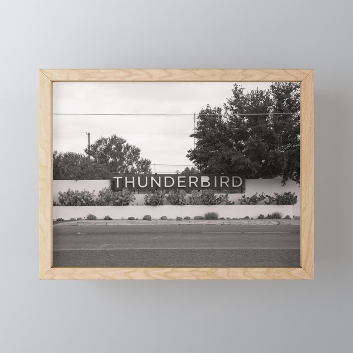 Thunderbird Motel X Marfa Texas Photography Framed Mini Art Print