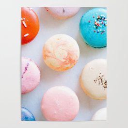 Colorful Macaroons Poster