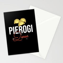 Pierogi Queen Polish Recipes Dough Maker Poland Stationery Card
