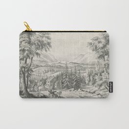 Hudson highlands- from the Peekskill and Cold Spring Road, near Garrison's Landing, Vintage Print Carry-All Pouch