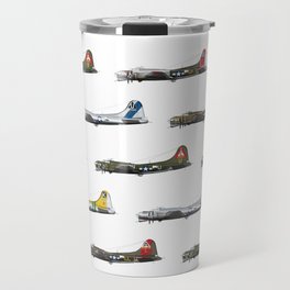 Classic B-17 Flying Fortress Continuous Pattern Travel Mug
