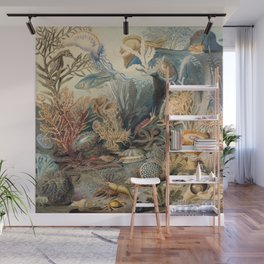 Ocean Life by James M Sommerville 1859 Funky Quirky Cute Cozy Boho Maximalism Maximalist Wall Mural