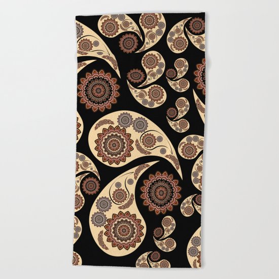 Paisley Pattern Beach Towel