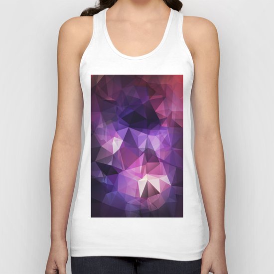 Stylish geometrical print with polygonal triangles Unisex Tank Top
