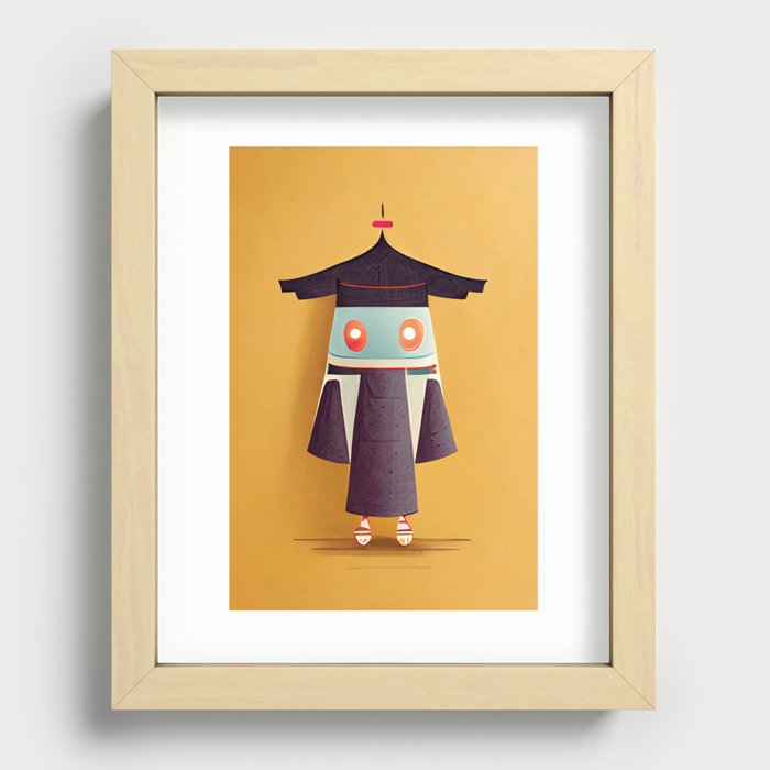 Kimono Bot Recessed Framed Print