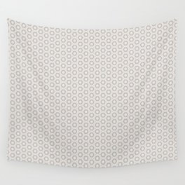 Hexagon Light Gray Pattern Wall Tapestry