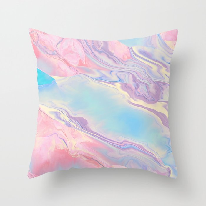 Pastel Marble beauty Throw Pillow