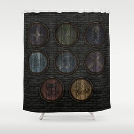Medieval Shields Shower Curtain