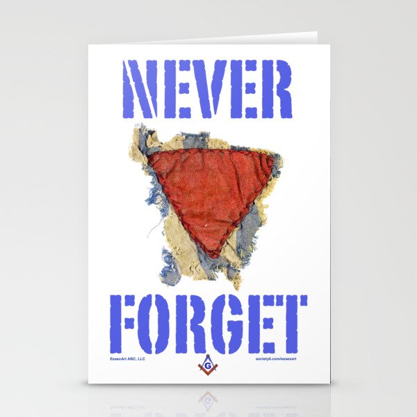 I wear the red triangle with pride... Stationery Cards