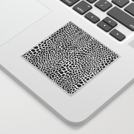 Clean Black and white panther print pattern Sticker