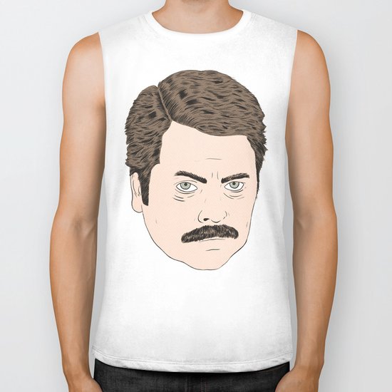 Ron Swanson Biker Tank