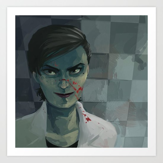A Bit of Red Art Print