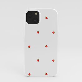 white little strawberry pattern iPhone Case